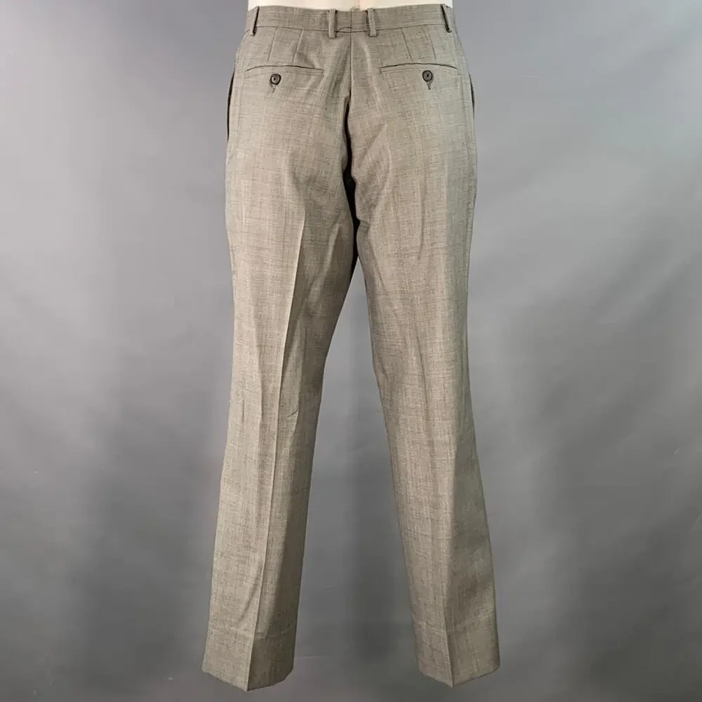 PAUL SMITH Size 46 The Kensington Regular Grey Wool Slim Fit Notch Lapel Suit